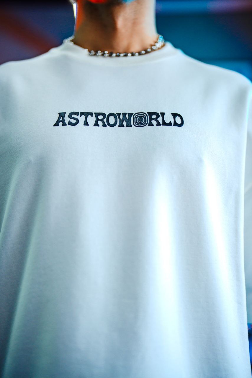 Travis Scott x Virgil Abloh Inspired "ASTRONOR" Oversized Graphic Tee Withinblack