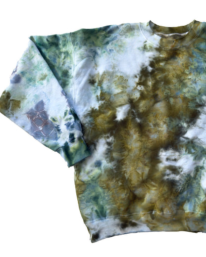 ICE DYED 90/10 SWEATSHIRT Tree Moss Keep Company