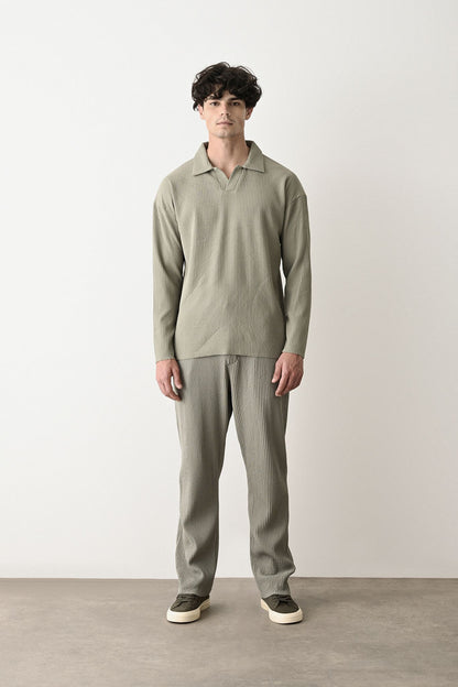 Collared Oversized Knitwear Withinblack