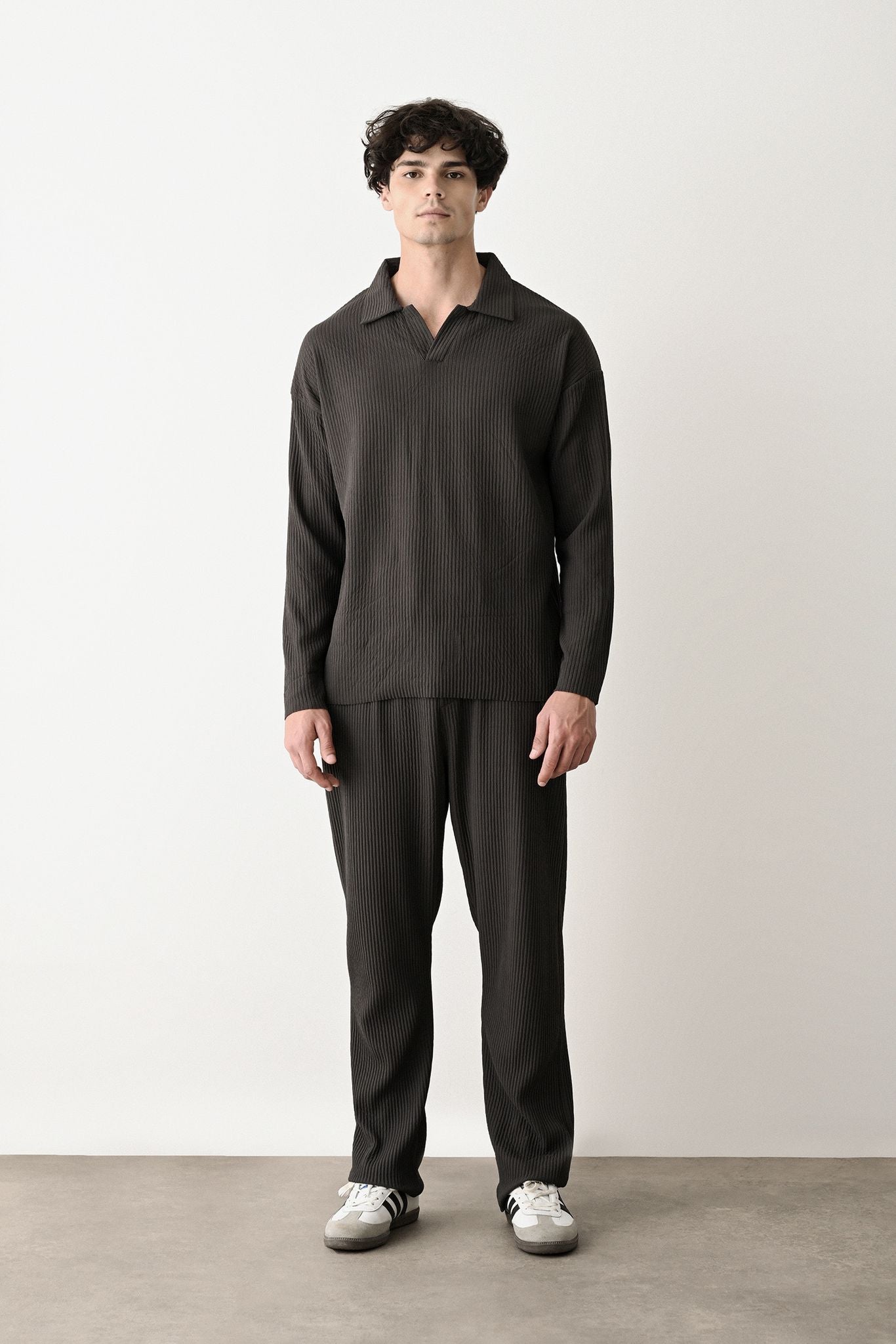 Collared Oversized Knitwear Withinblack