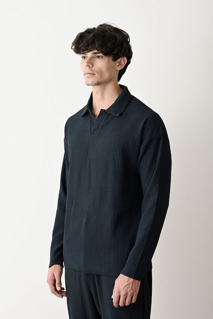 Collared Oversized Knitwear Withinblack