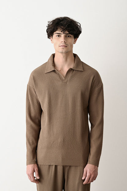 Collared Oversized Knitwear Withinblack