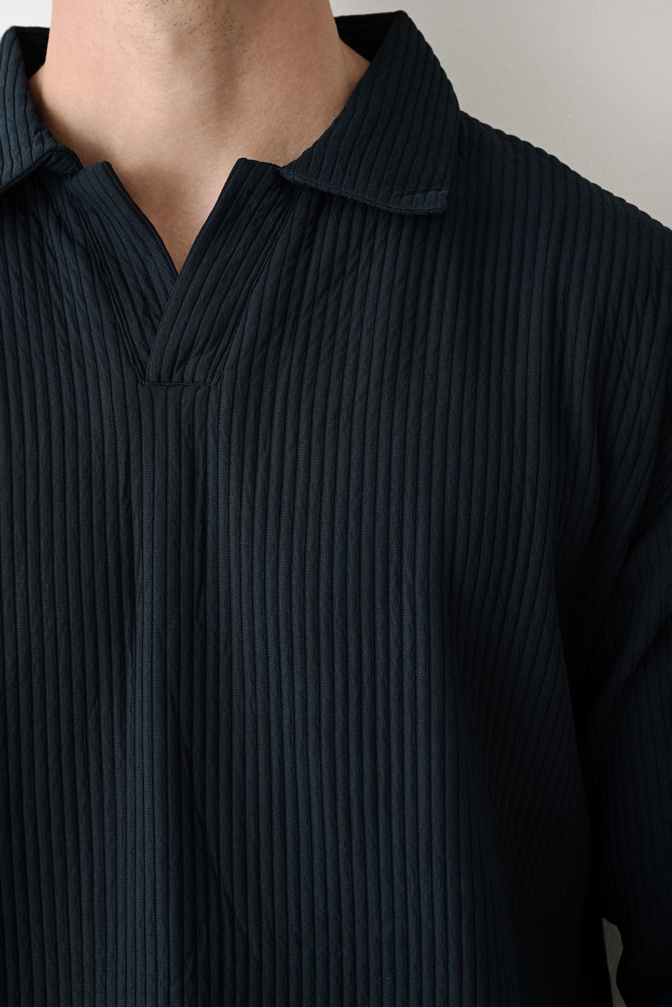 Collared Oversized Knitwear Withinblack