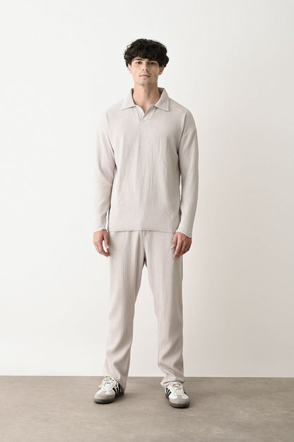 Collared Oversized Knitwear Withinblack