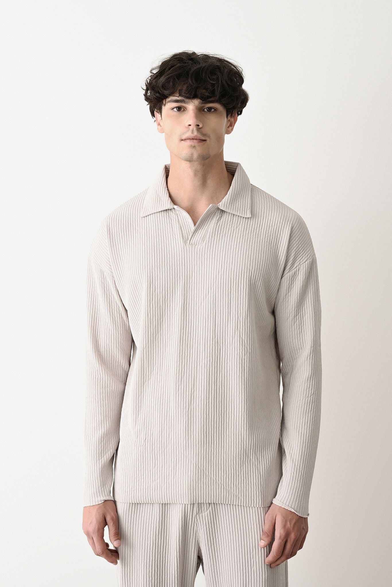 Collared Oversized Knitwear Withinblack