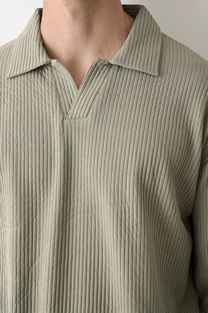 Collared Oversized Knitwear Withinblack