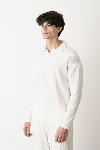 Collared Oversized Knitwear Withinblack