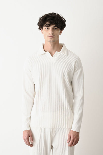 Collared Oversized Knitwear Withinblack