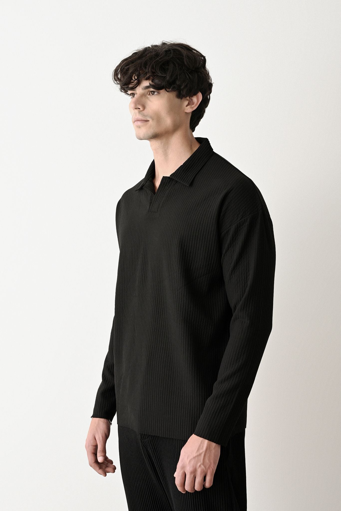 Collared Oversized Knitwear Withinblack