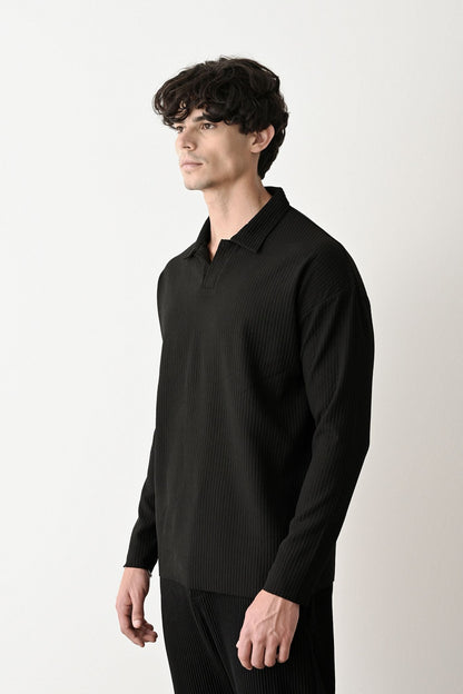 Collared Oversized Knitwear Withinblack