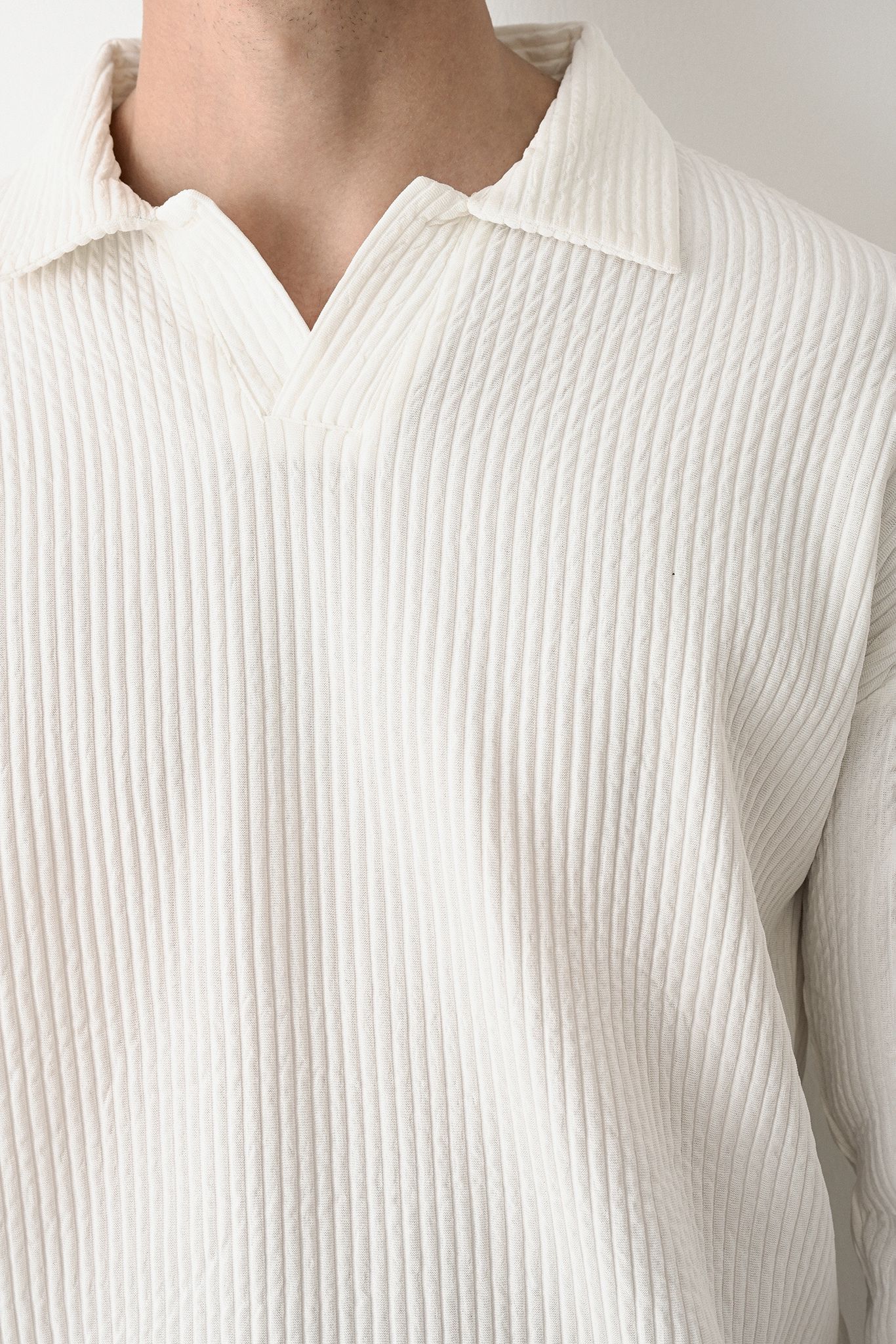 Collared Oversized Knitwear Withinblack