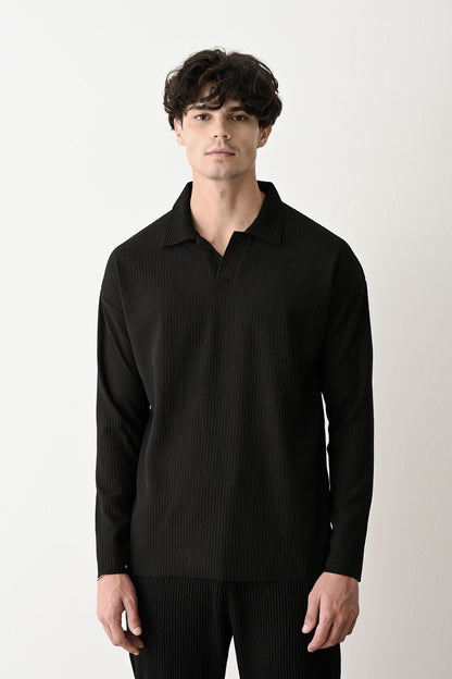 Collared Oversized Knitwear Withinblack