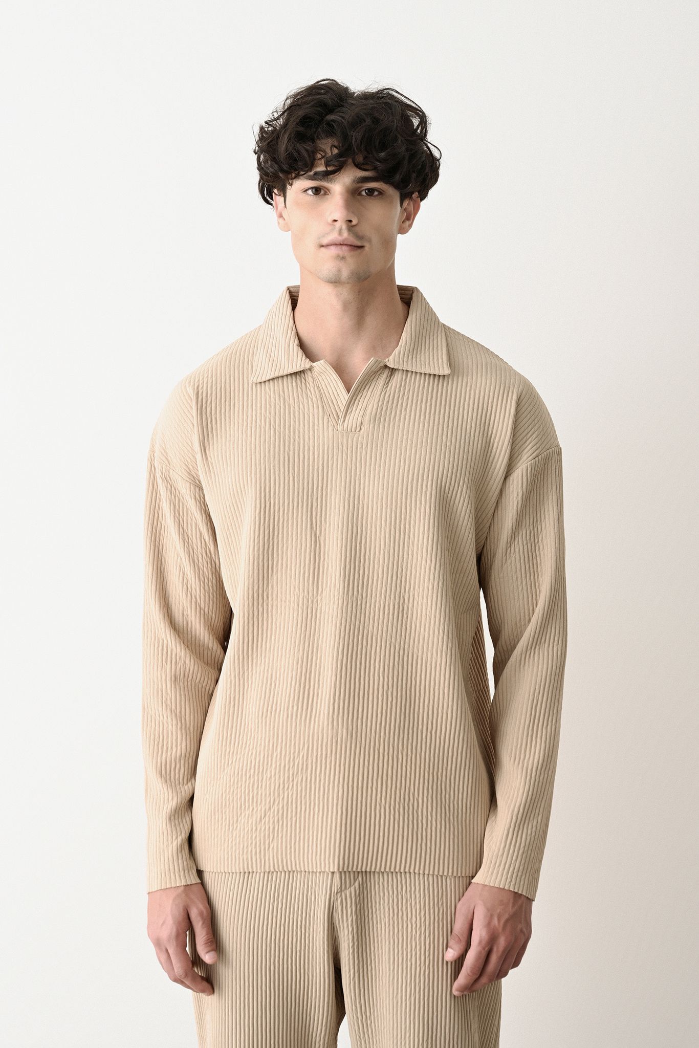 Collared Oversized Knitwear Withinblack