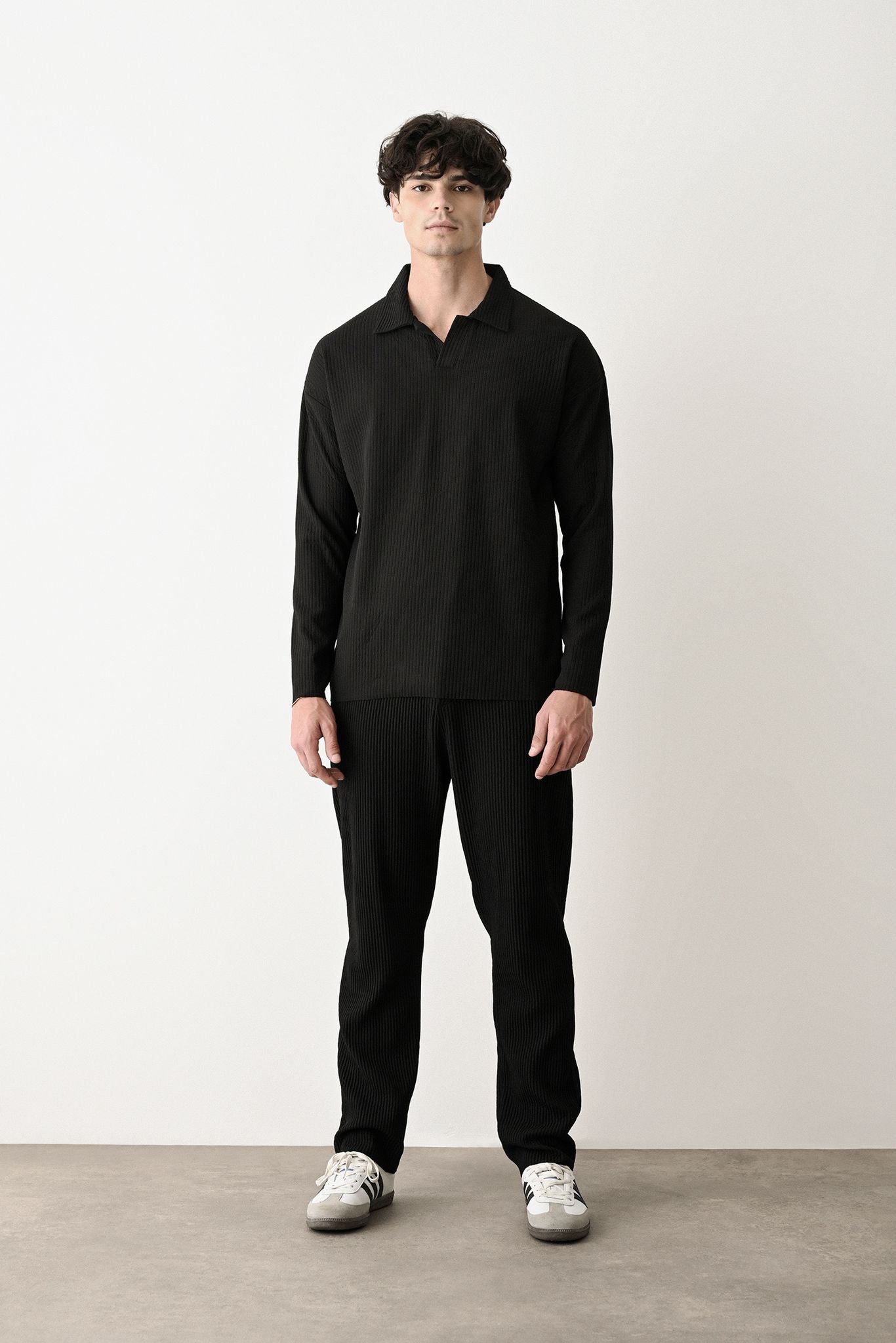 Collared Oversized Knitwear Withinblack
