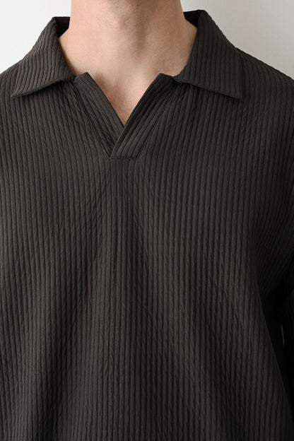 Collared Oversized Knitwear Withinblack