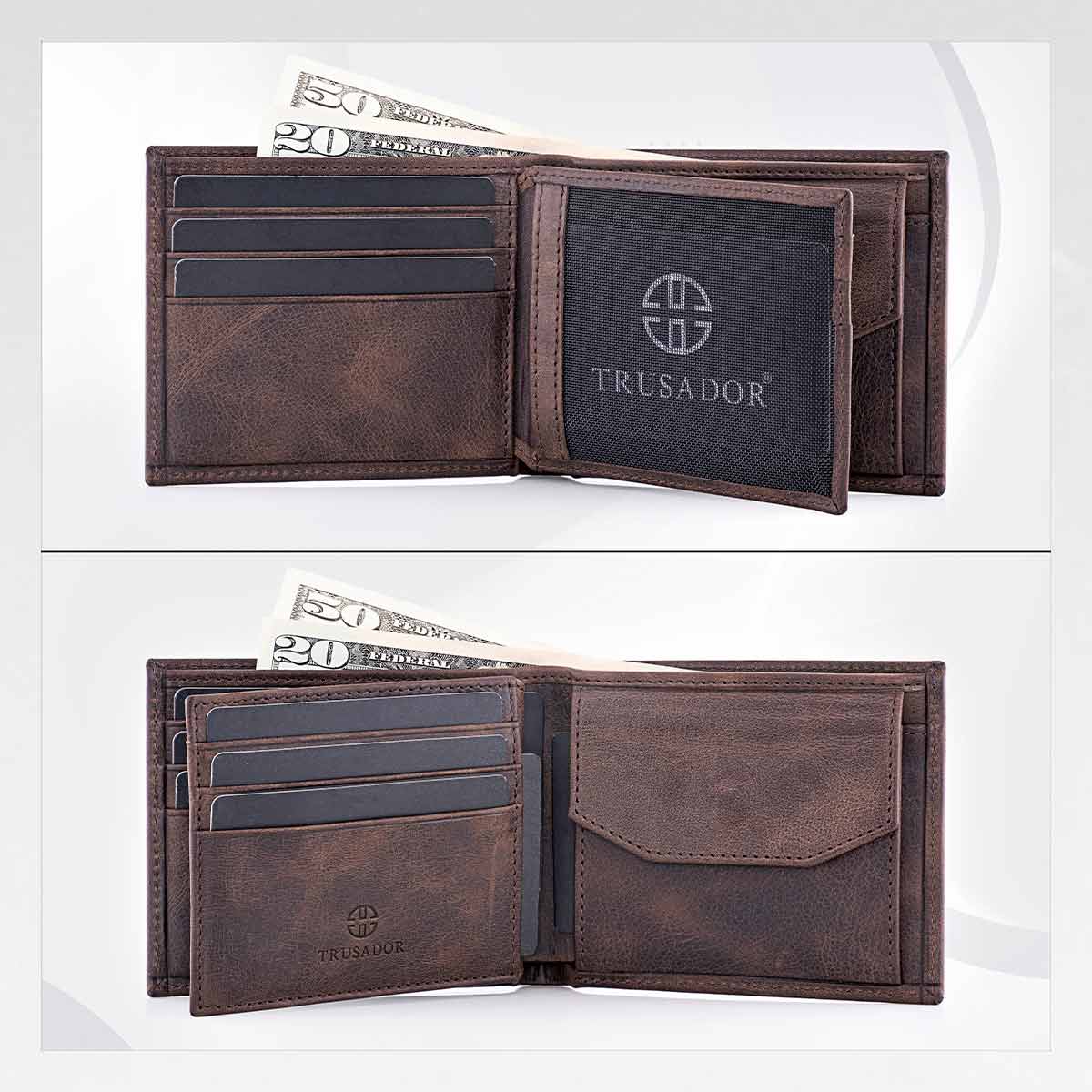 Treviso Bifold Wallet with Coin Pocket Trusador