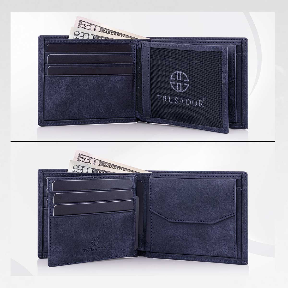 Treviso Bifold Wallet with Coin Pocket Trusador