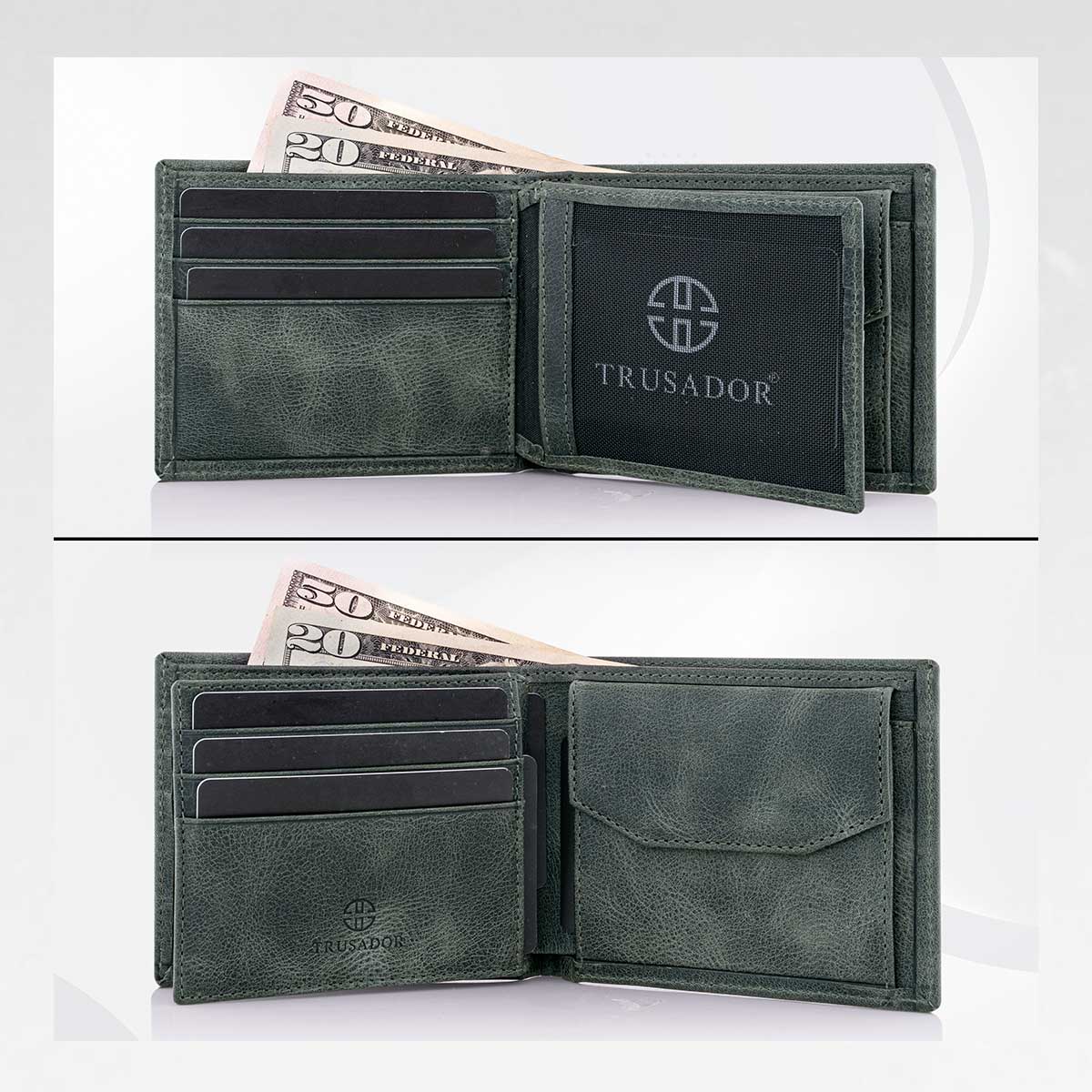 Treviso Bifold Wallet with Coin Pocket Trusador