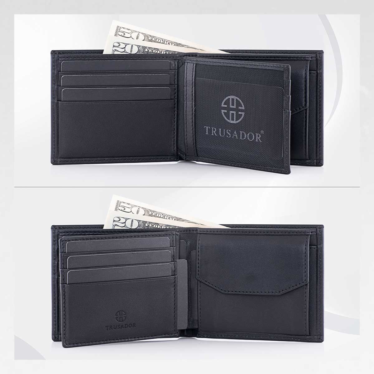 Treviso Bifold Wallet with Coin Pocket Trusador