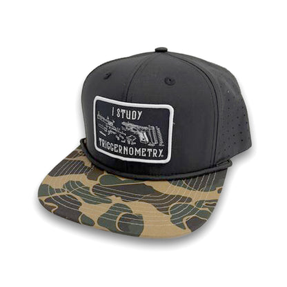 I Study Triggernometry Woven Patch Hat Shield Republic