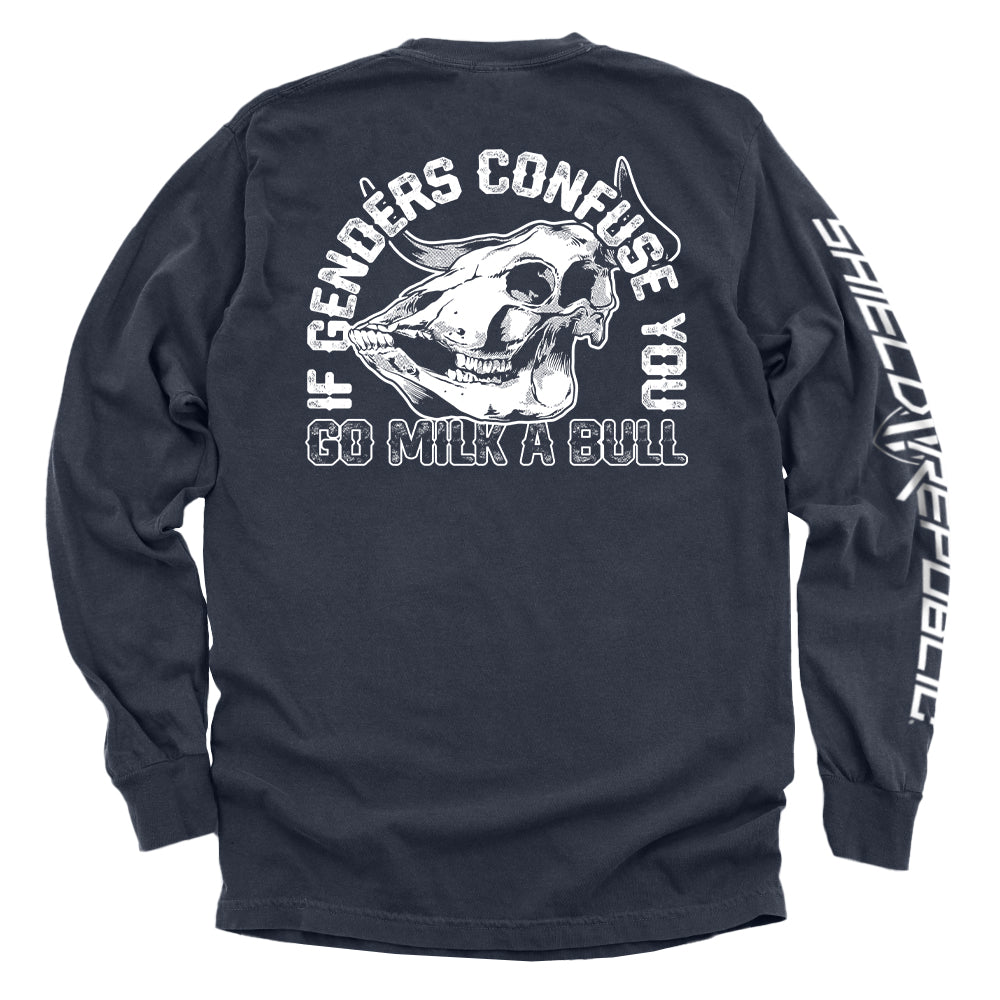 If Genders Confuse You Go Milk A Bull Shield Republic