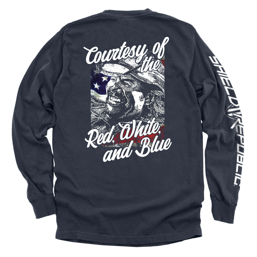 Courtesy Of The Red, White, And Blue Shield Republic