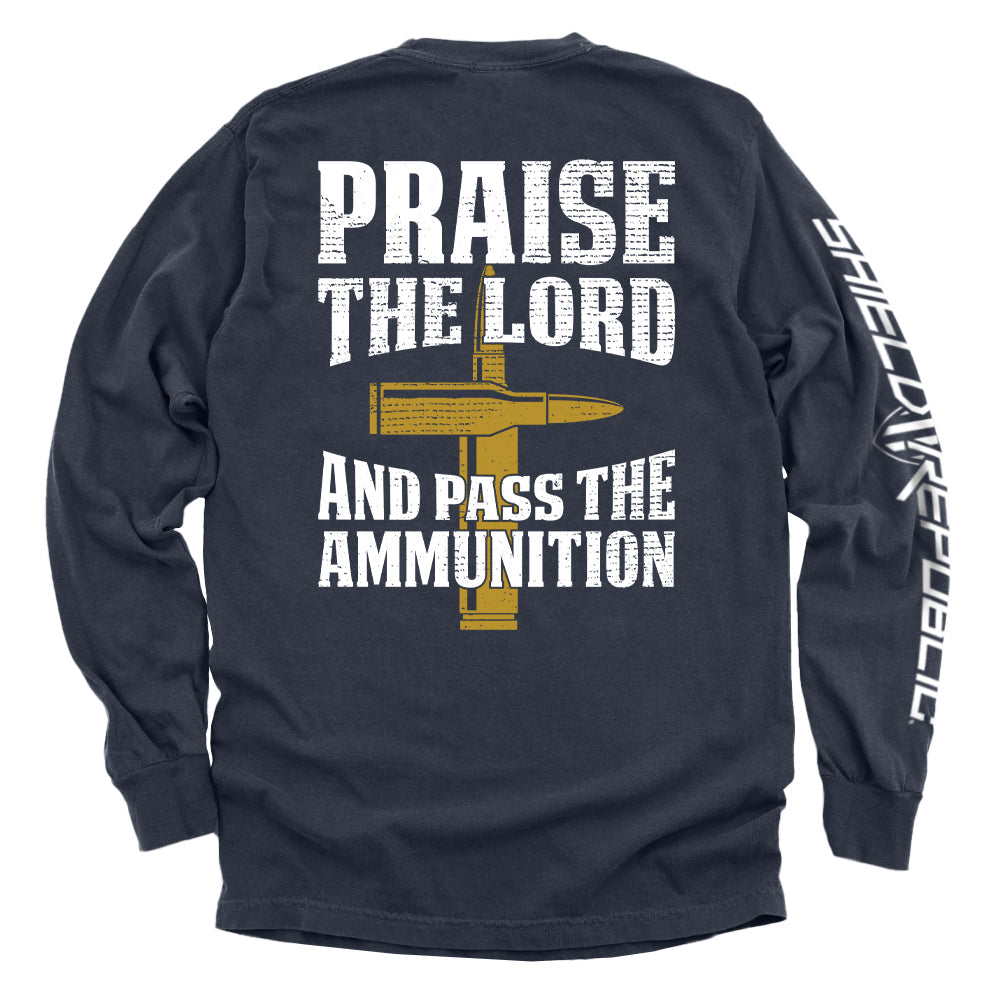 Praise The Lord And Pass The Ammunition Shield Republic