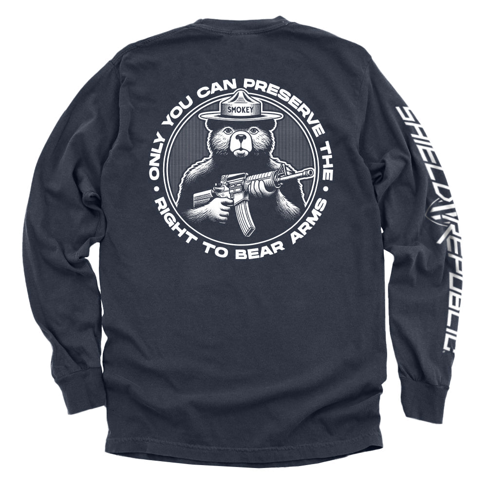 Only You Can Preserve the Right to Bear Arms (Circular Seal) Shield Republic