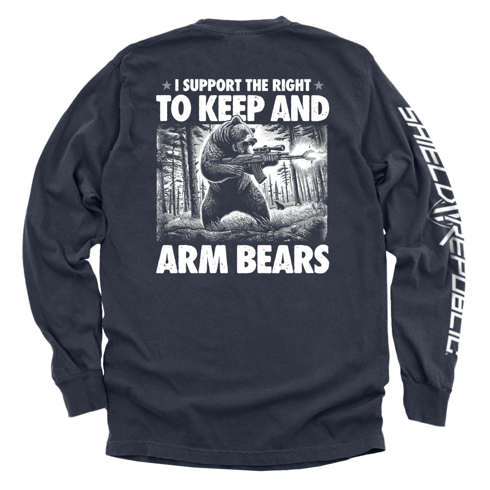 I Support the Right to Keep and Arm Bears Shield Republic