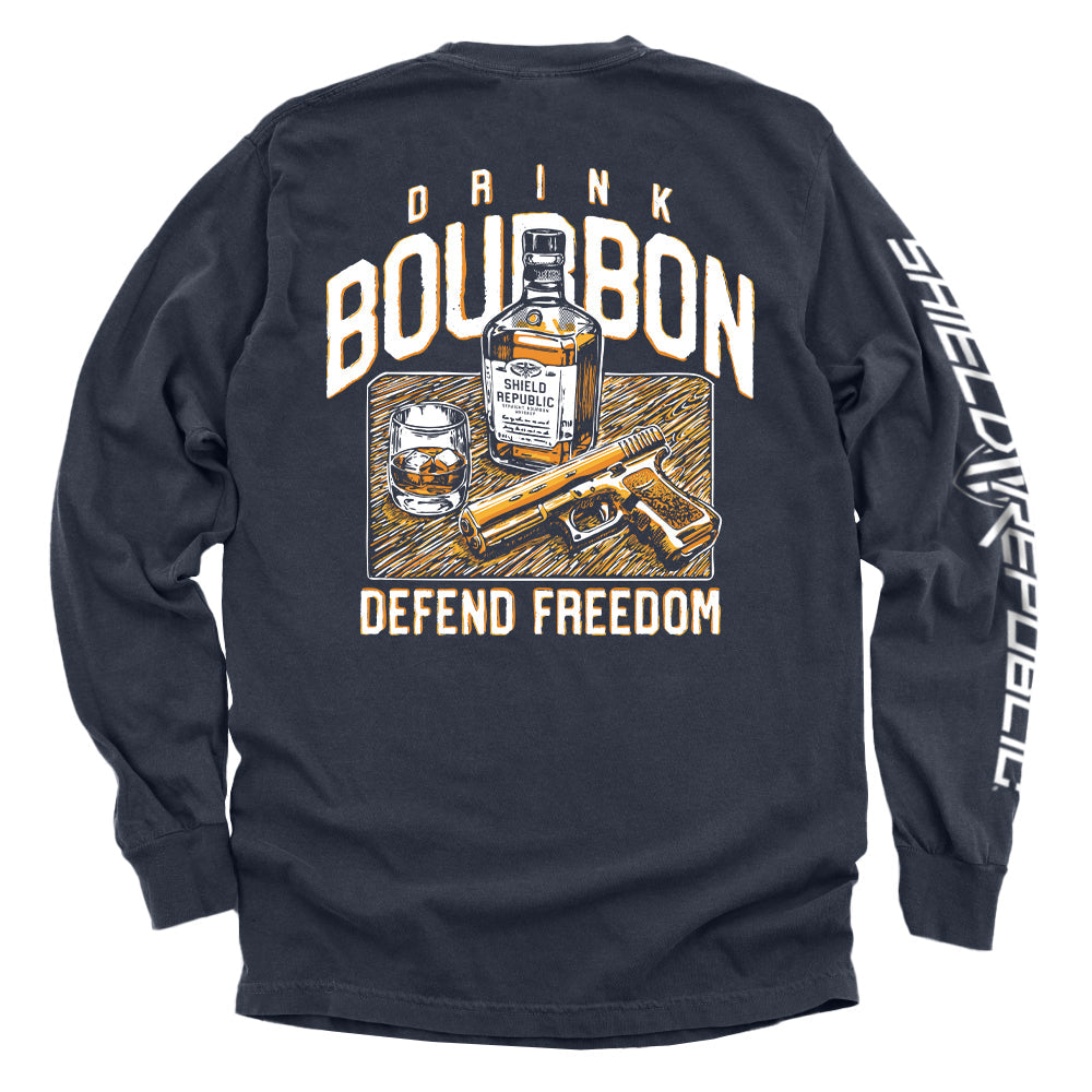 Drink Bourbon Defend Freedom Shield Republic