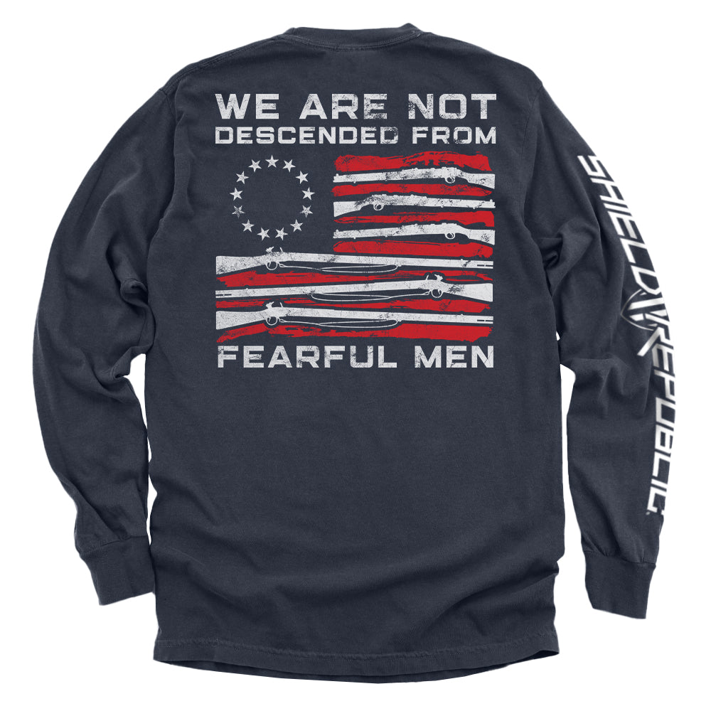 We Are Not Descended From Fearful Men Shield Republic