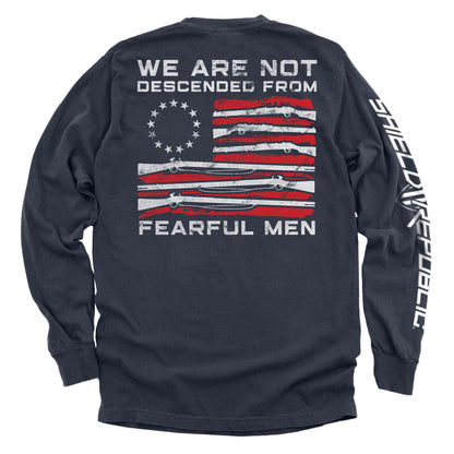 We Are Not Descended From Fearful Men Shield Republic