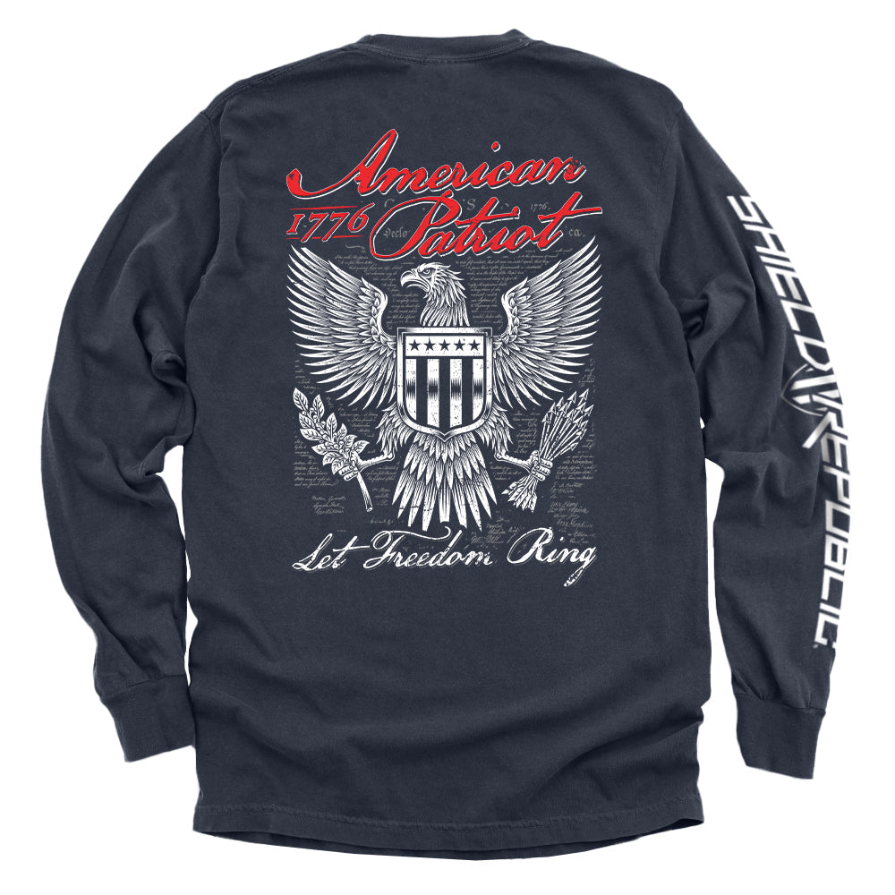 American Patriot Let Freedom Ring Shield Republic