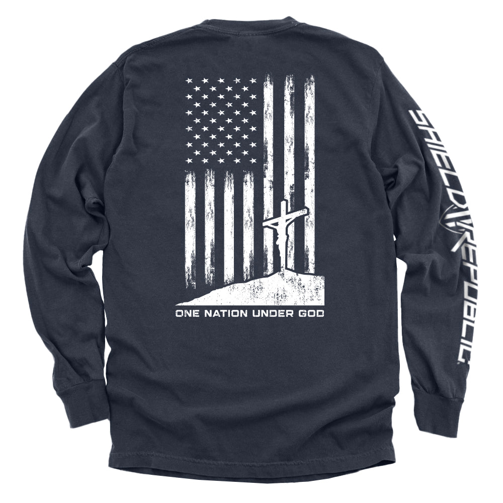 One Nation Under God Shield Republic