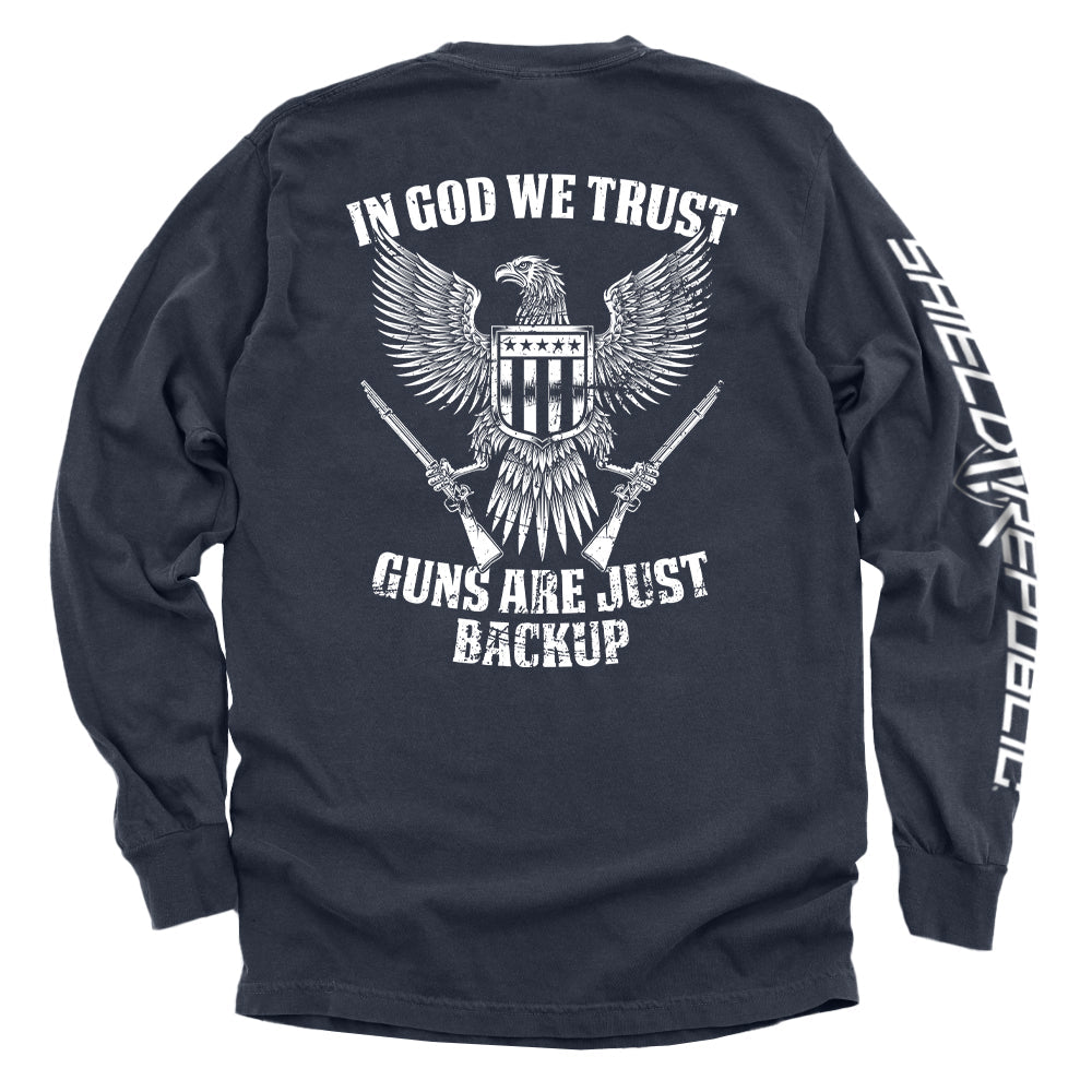 In God We Trust Guns Are Just Backup Shield Republic
