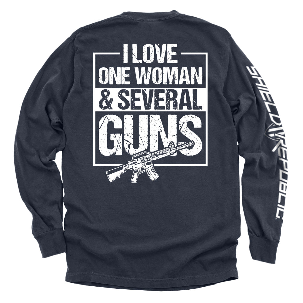 I Love One Woman & Several Guns Shield Republic