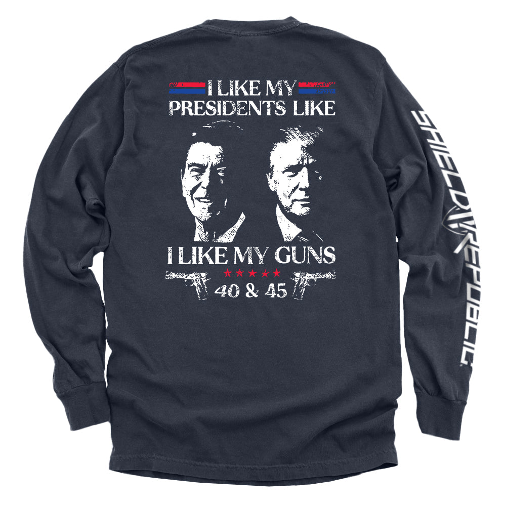 I Like My Presidents Like I Like My Guns 40 and 45 Shield Republic