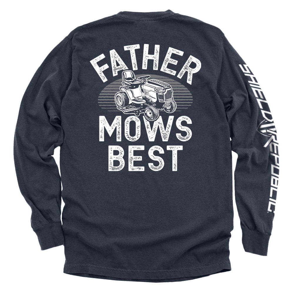 Father Mows Best Shield Republic