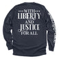 With Liberty And Justice For All Shield Republic