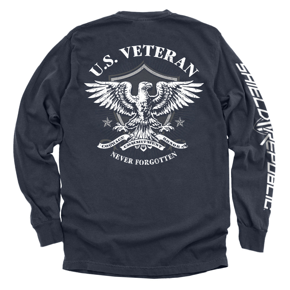U.S. Veteran Never Forgotten Shield Republic