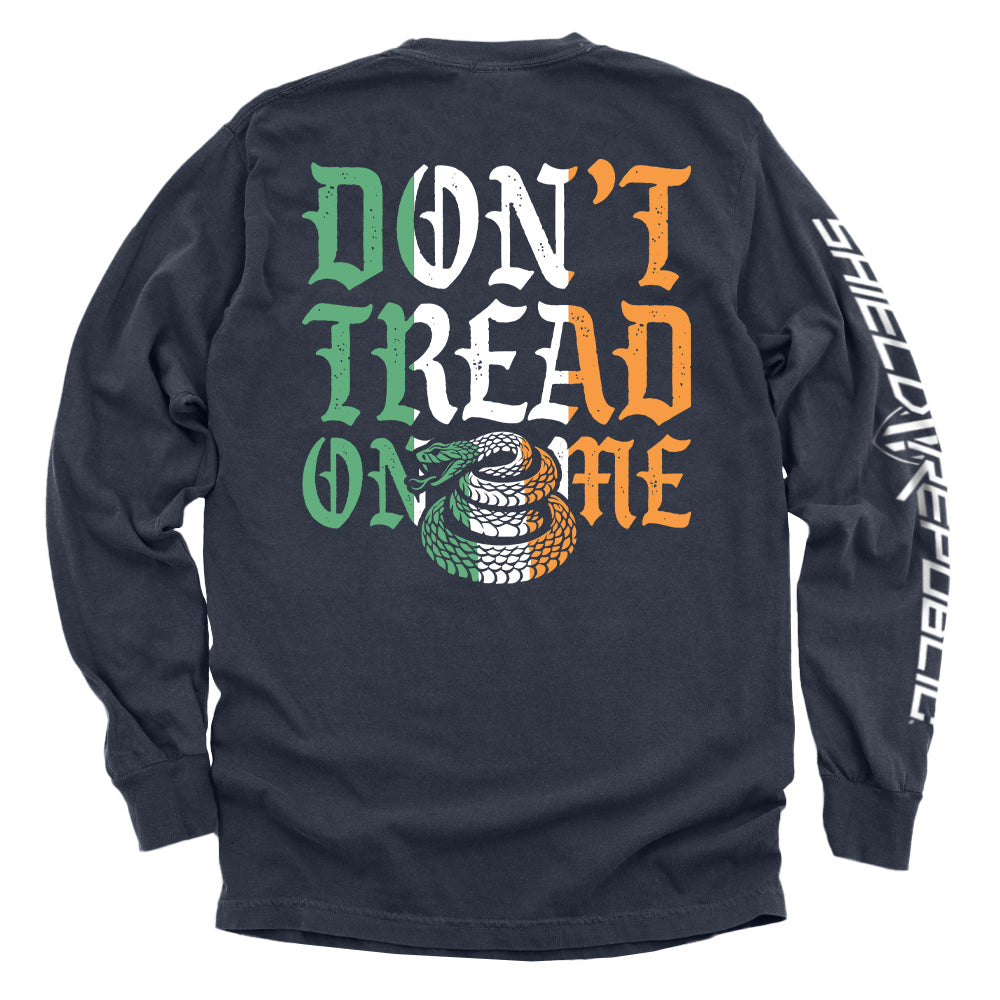 Don't Tread On Me Irish (Back Print) Shield Republic