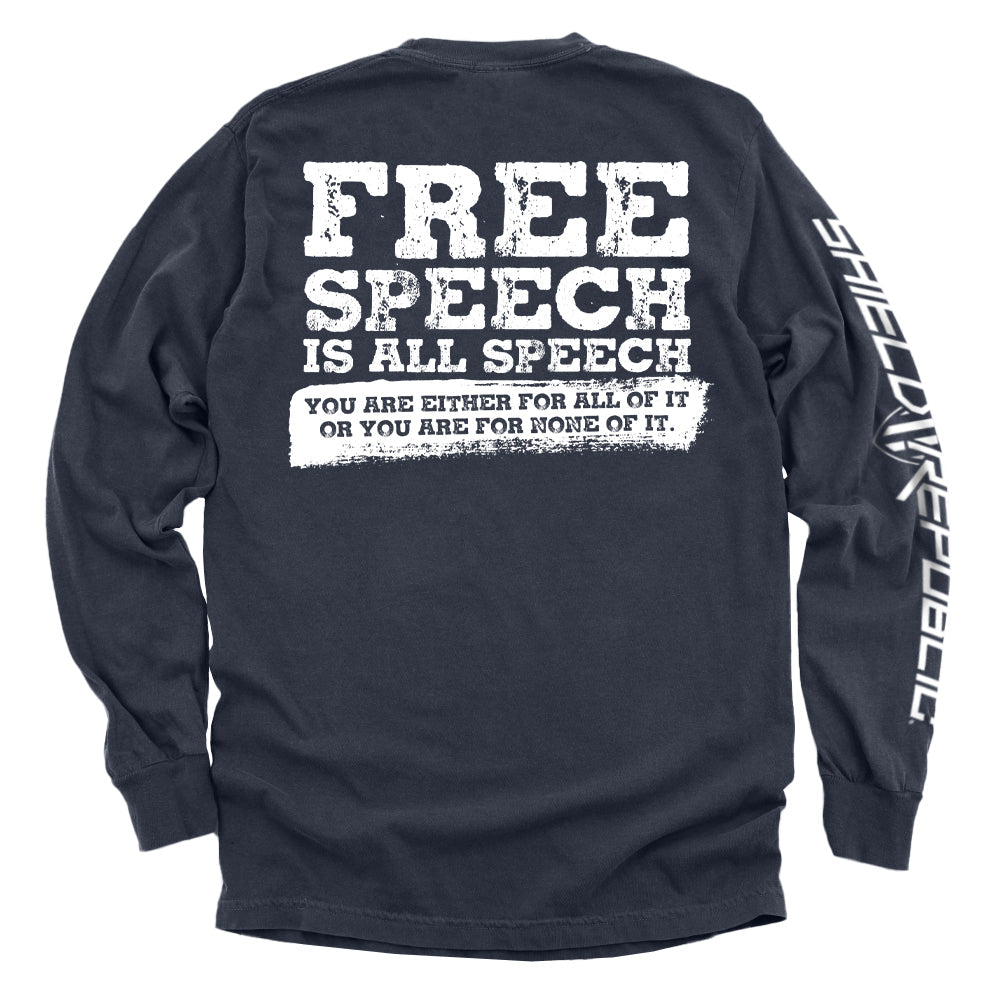 Free Speech Is All Speech Shield Republic