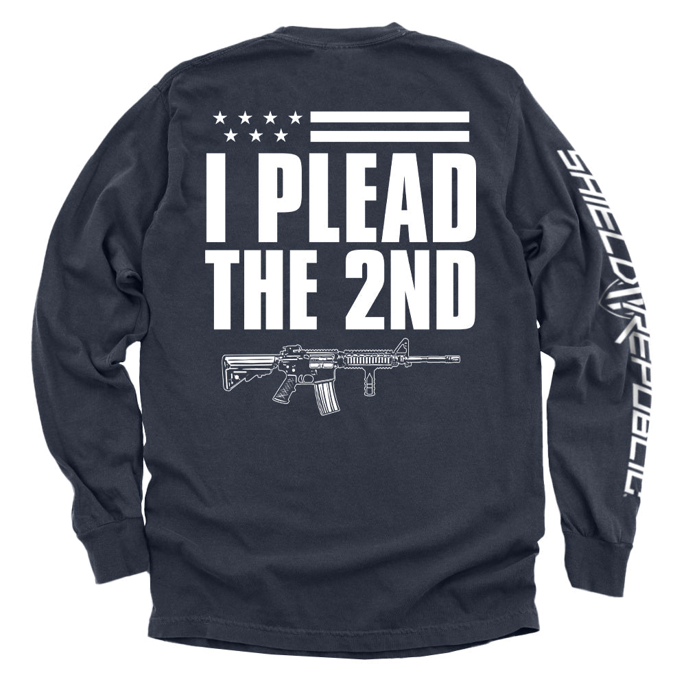 I Plead The 2nd (Back Print) Shield Republic