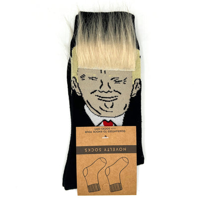 Trump Hair Novelty Socks Shield Republic