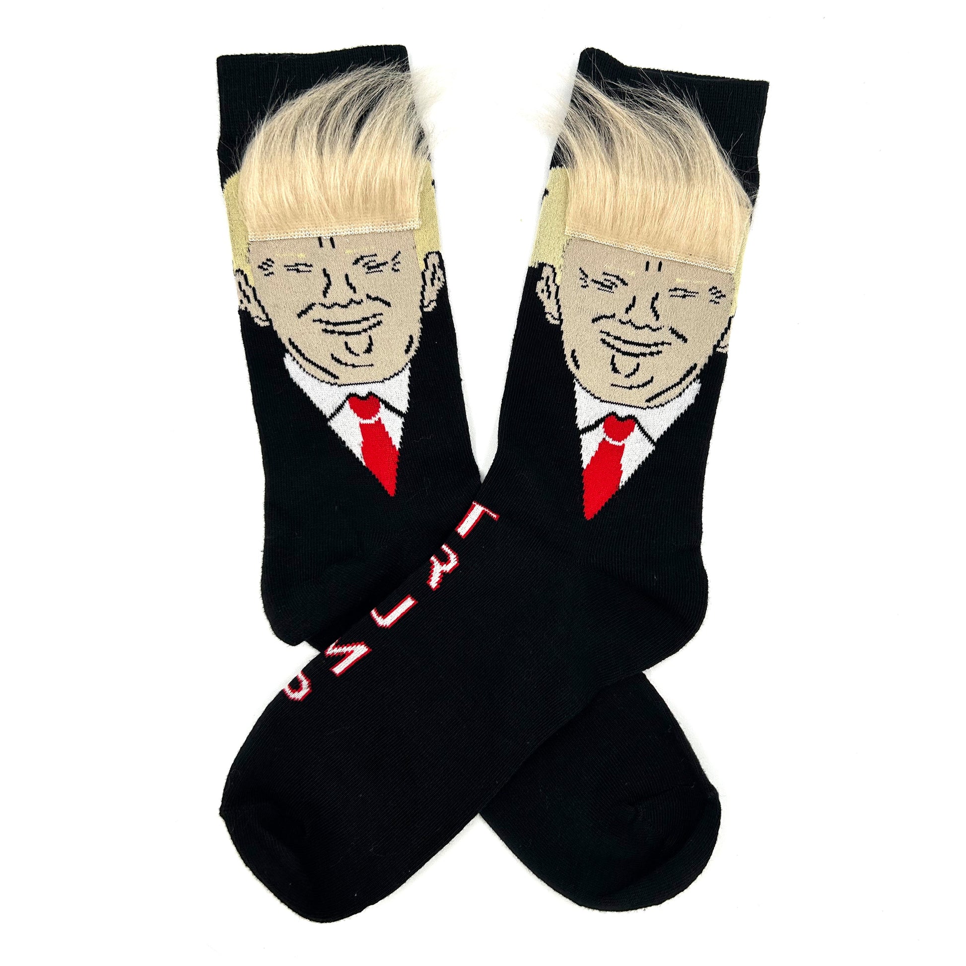 Trump Hair Novelty Socks Shield Republic