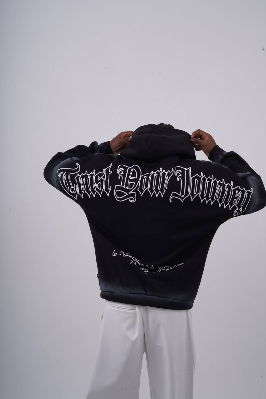 "Trust Your Journey" Gothic Graphic Hoodie Withinblack