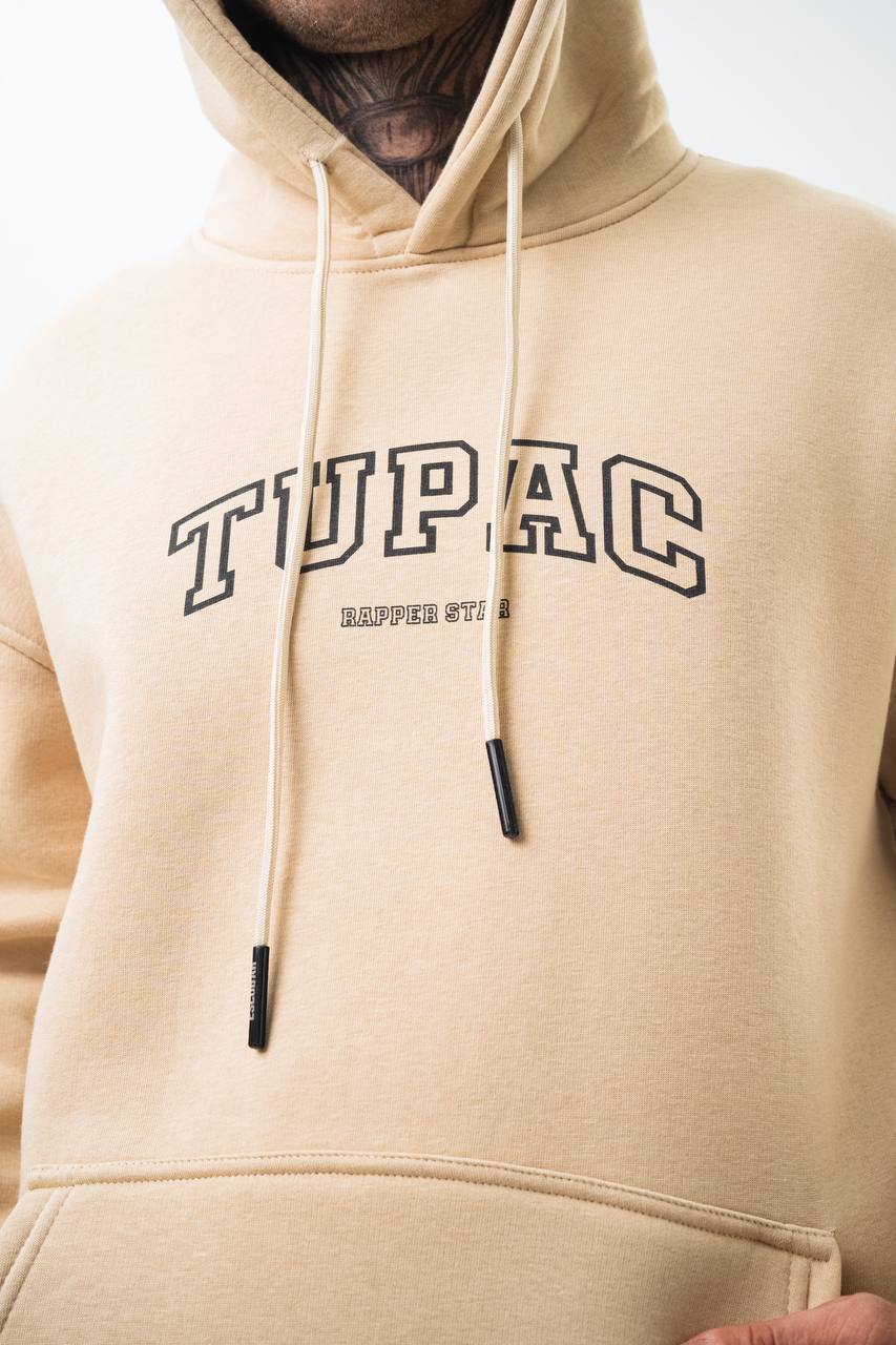 Tupac "Rapper Star" Graphic Unisex Oversized Hoodie Withinblack