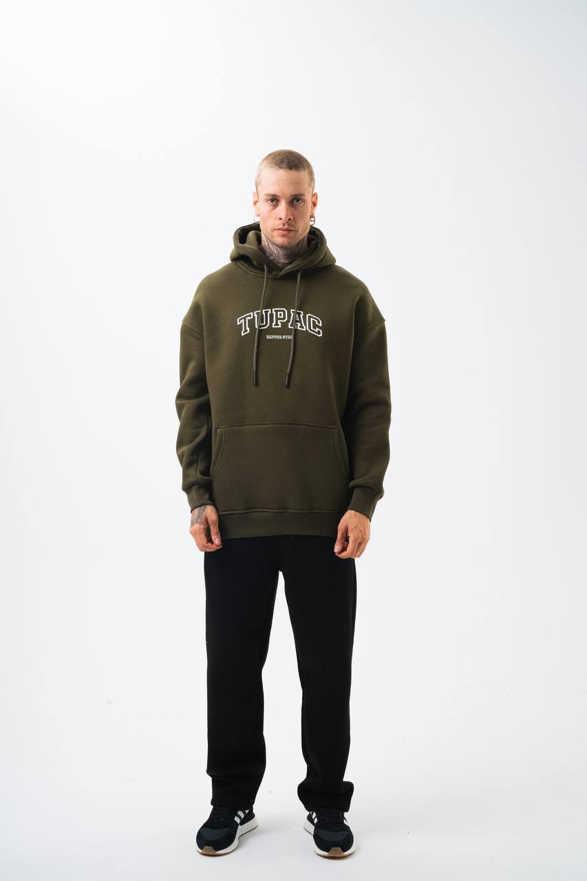 Tupac "Rapper Star" Graphic Unisex Oversized Hoodie Withinblack
