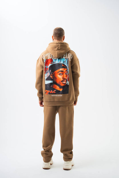 Tupac "Rapper Star" Graphic Unisex Oversized Hoodie Withinblack