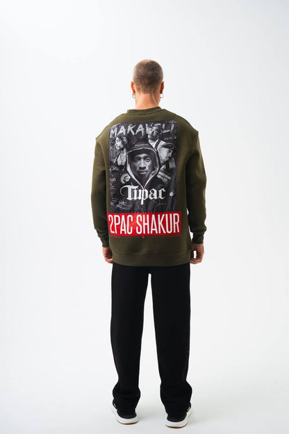Tupac Shakur Oversized Sweatshirt: Iconic Legend Graphic Withinblack
